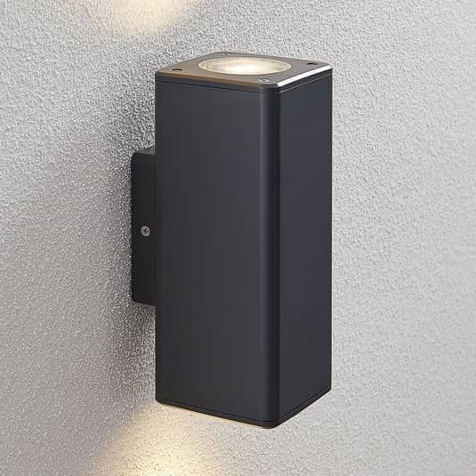Lindby Nati Außen Wandleuchte Außenwandleuchte Wandleuchte Wandlampe Dunkelgrau B-Ware - 4251096561265