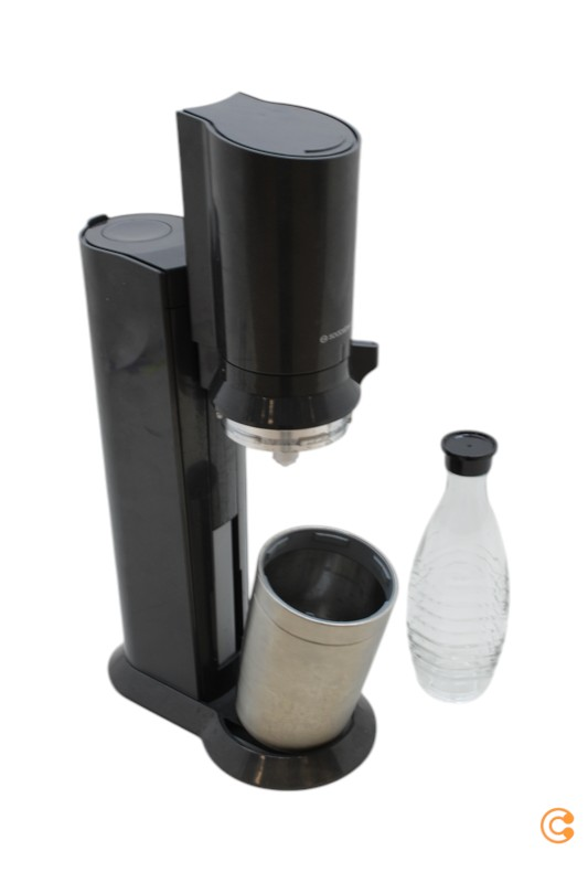 Sodastream Wassersprudler Crystal 3.0 titan Schwarz Edelstahl SIEHE TEXT/FOTO