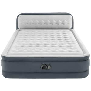 B-Ware Intex Luftbett Dura Beam Ultra Plush Headboard Mit 220 V Pumpe Queen Lufmatratze