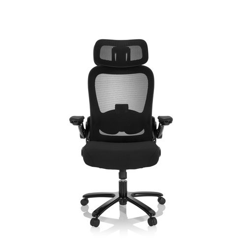 hjh OFFICE INSTRUCTOR SW I PRO Stoff/Netz XXL Drehstuhl Bürostuhl Stuhl Schwarz  - 4064323017240