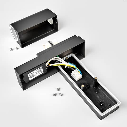 B-Ware Lindby Palina Außenwandlampe Außenwandleuchte Wandlampe Wandleuchte Mit Sen559