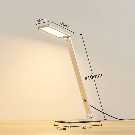 Lucande Resi dimmbare LED-Schreibtischlampe Tischleuchte Deko-Bürotischlampe 569