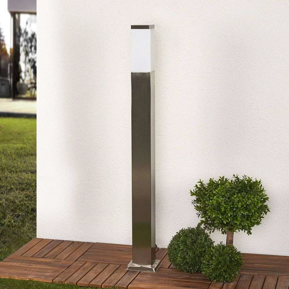 B-Ware Lindby Lorian Pollerleuchte Wegeleuchte Gartenleuchte Gartenlampe Edelstahl E27