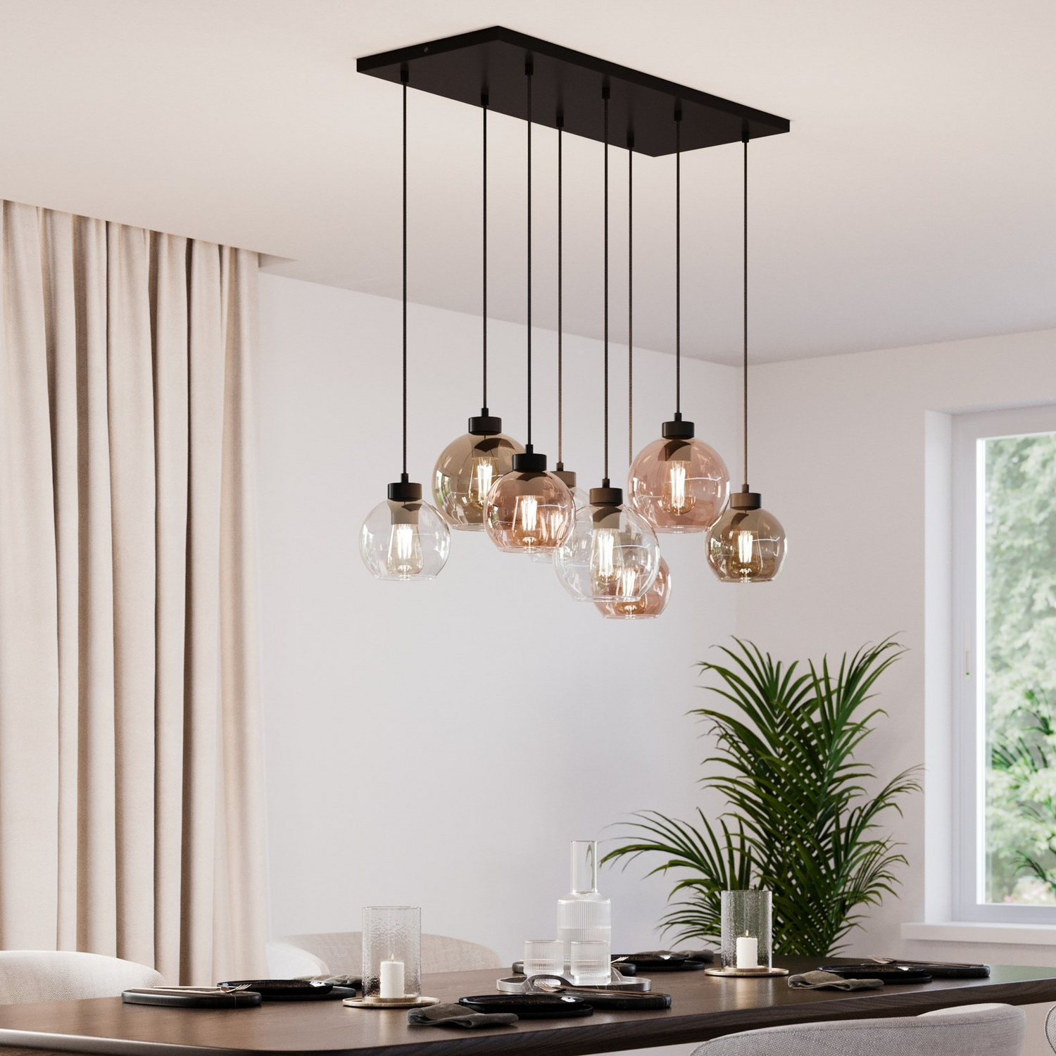 B-Ware Euluna Hängeleuchte Cubus Wohnzimmerleuchte Pendelleuchte Deckenlampe 8 Flm  726