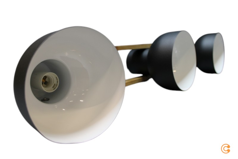 Just Light. Deckenleuchte Cup 2.0 3 Flammig Schwarz Metall Deckenlampe Lampe939 B-Ware - 4043689000707