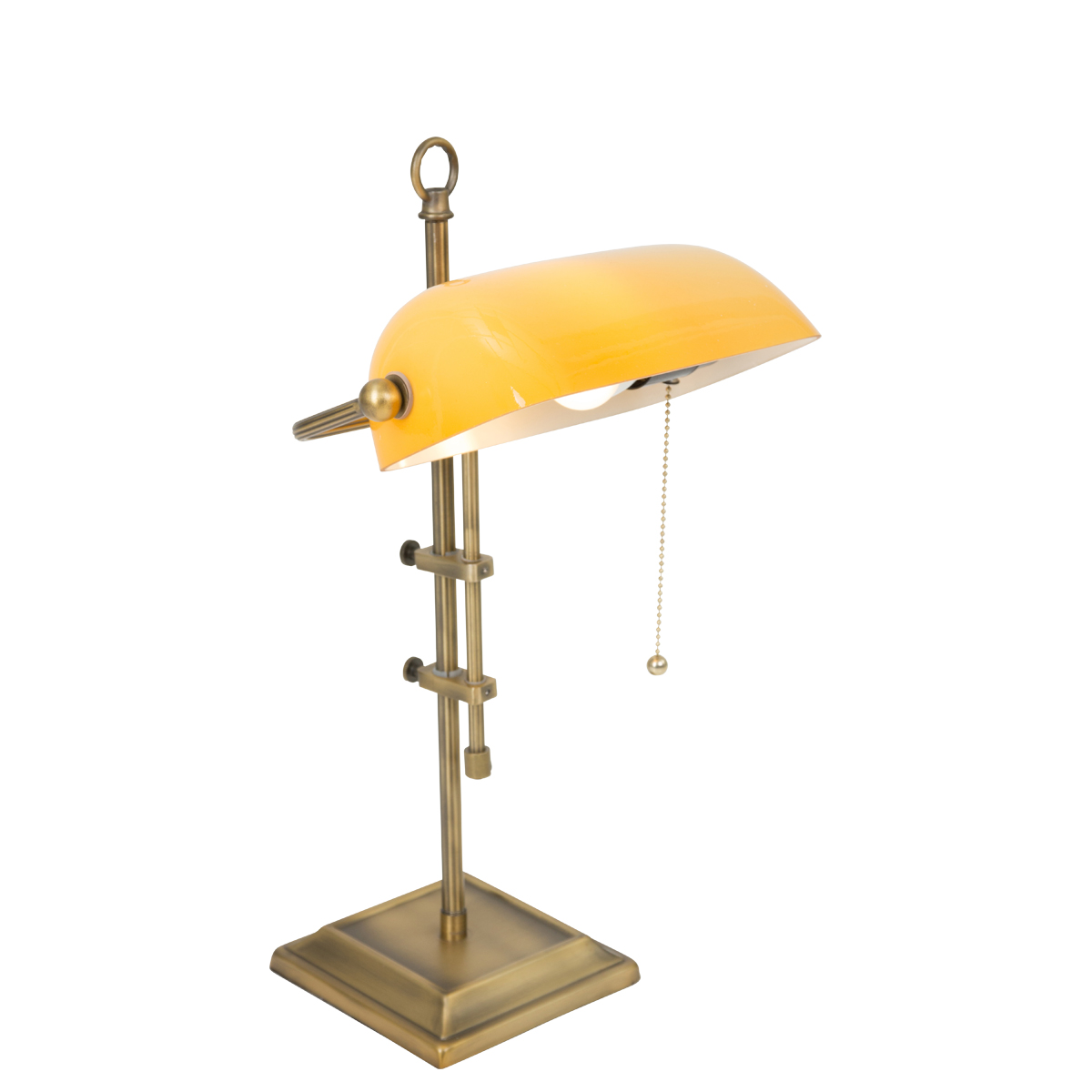 B-Ware Steinhauer Ancilla Bankerlampe Tischlampe Tischleuchte Leuchte Bronze 1 Flammig