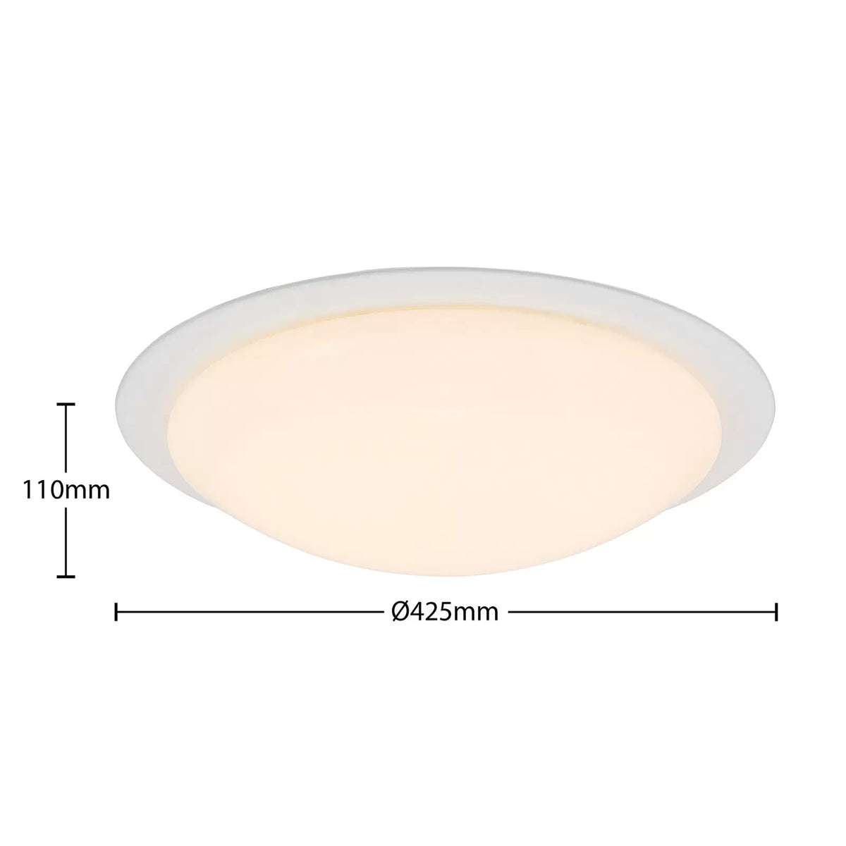 Lindby Deckenleuchte Lampe LED dimmbar Fernbedienung weiß Aurela Eisen PMMA - 4251911711417