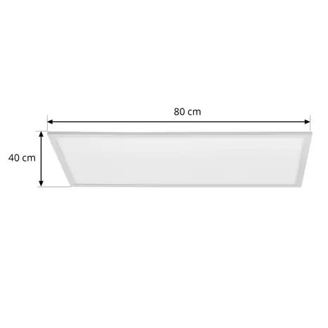Panneau lumineux LED stratifié Lindby pour plafonnier, 80 cm