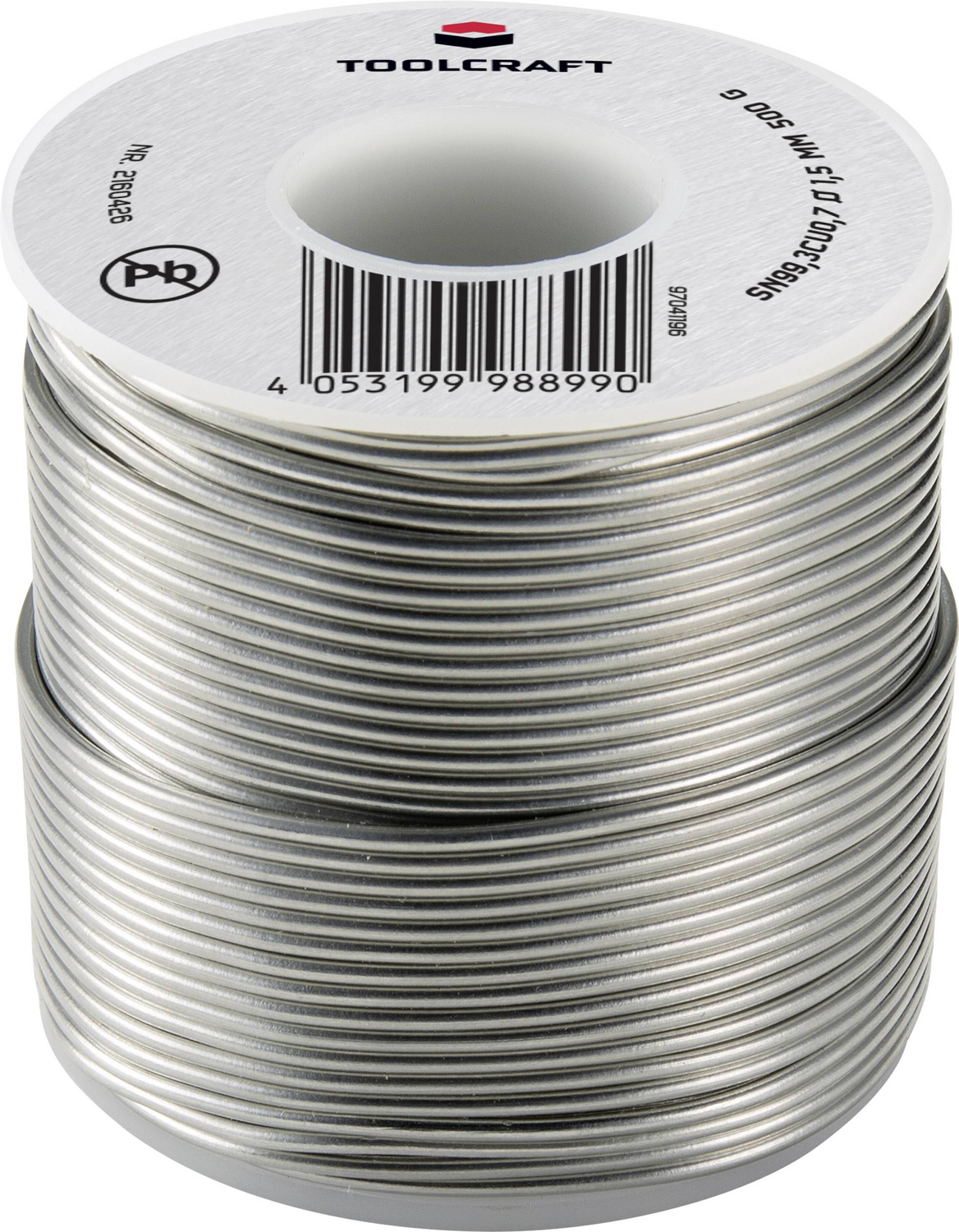 B-Ware Toolcraft Lötzinn Bleifrei Spule Sn99,3 Cu0,7 Rol1 500 G 1.5 Mm Löt Zubehör