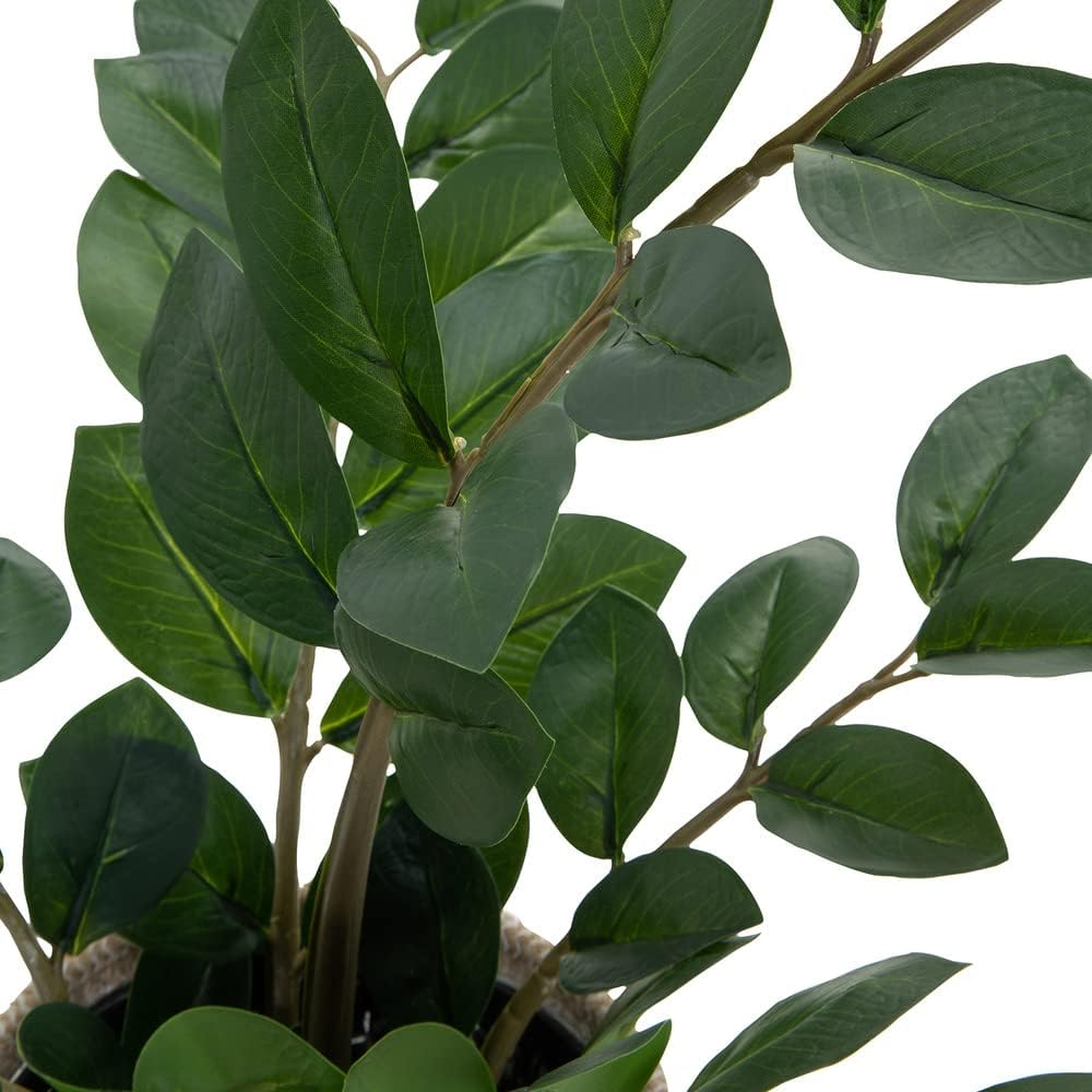 Hjh Office Kunstpflanze Kunstbaum Zamie Zamioculcas Zimmerpflanze Pflanze Grün   B-Ware