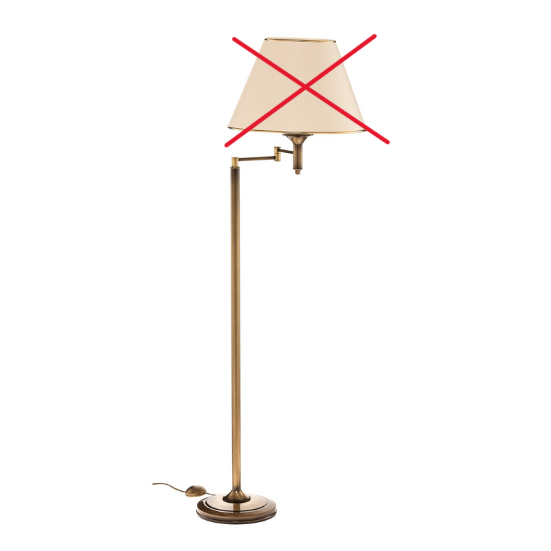 Stehleuchte Birmingham Patiniert Mit Gelenk Stehlampe Leuchte Siehe Text/Foto B-Ware