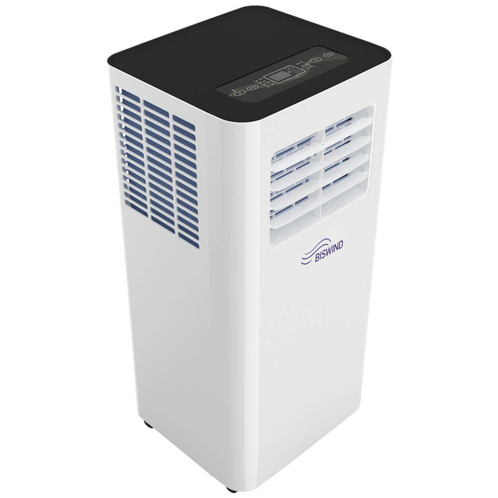 BISWIND Monoblock-Klimagerät mobile Klimaanlage EEK: A 2.6 kW 80 m³ Weiß