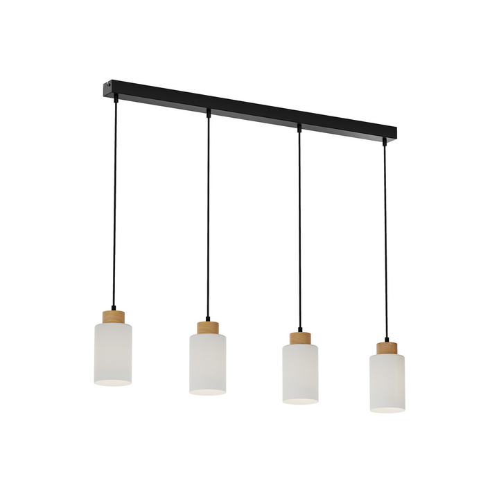 Envostar Talia Hängeleuchte Pendelleuchte Deckenlampe Lampe 4 Flammig Eiche W979 B-Ware - 4251911723823