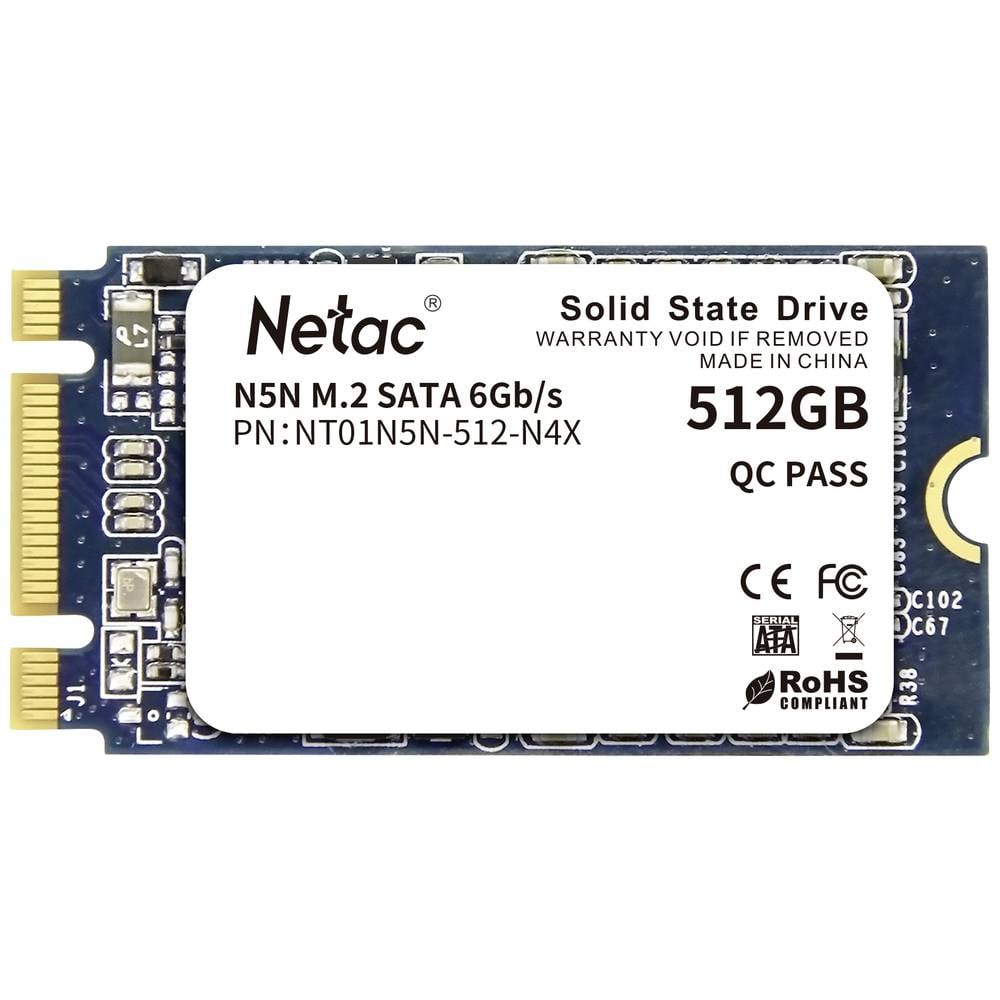 NETAC NT01N5N-512-N4X 512GB M.2 SATA SSD 540MB/s Lesen 490MB/s Schreiben - 4064161217581