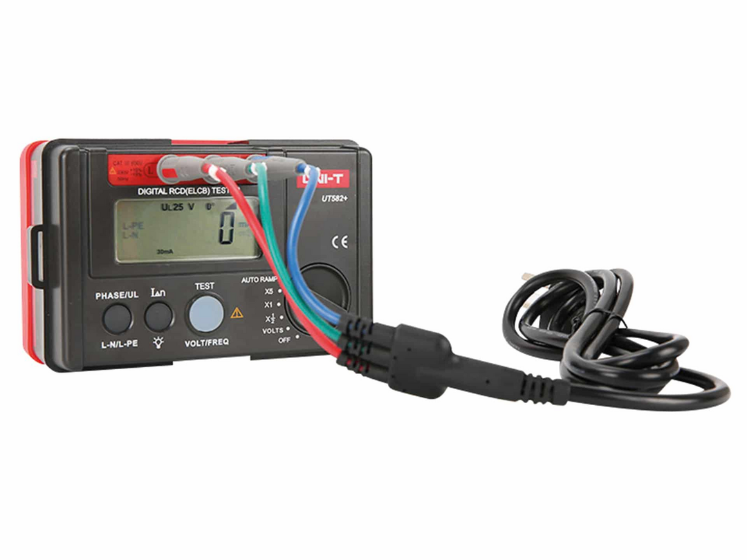 Uni T Rcd Prüfgerät Ut582+ Tester Messgerät Lcd Display Schwarz Rot B-Ware - 6935750558218