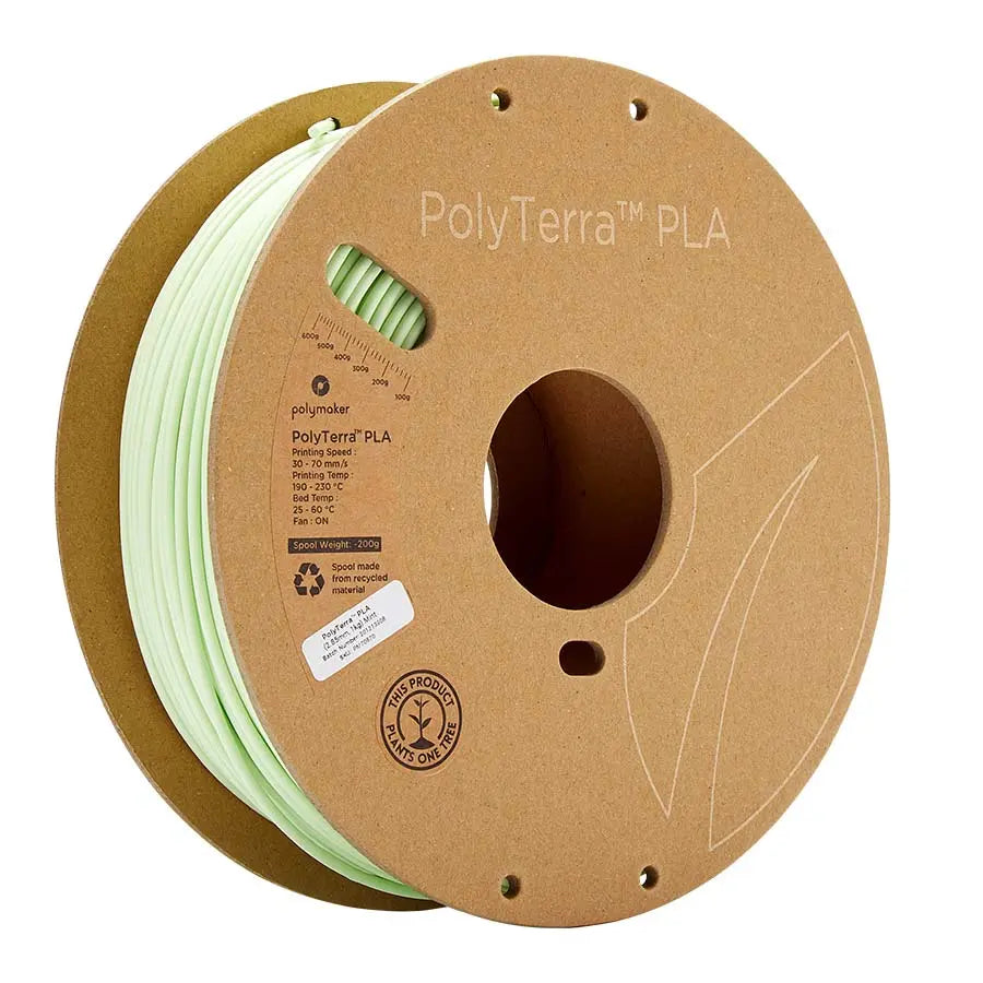 B-Ware Polymaker Poly Terra Filament 3 D Druckmaterial Druckerfaden Pla Mint Spule 2.85mm - 6938936708704