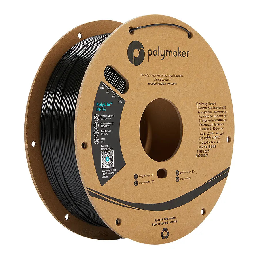 B-Ware Polymaker Filament Druckmaterial Petg Polylite Schwarz 3 D Drucker 1000g - 6938936711124