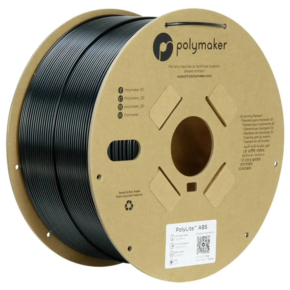 B-Ware Polymaker Filament Druckmaterial Abs Schwarz 2.85mm 3000g 3 D Druck Zubehör - 6938936712565