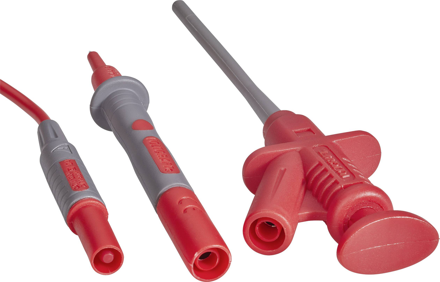 B-Ware Voltcraft Ms 6 Sicherheits Messleitungs Set Prüfspitzen 1,2 M Schwarz Rot