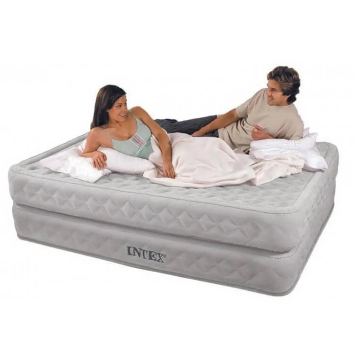 B-Ware Intex 64490 Nd Luftbett Dura Beam Supreme Queen Mit 220 V Pumpe