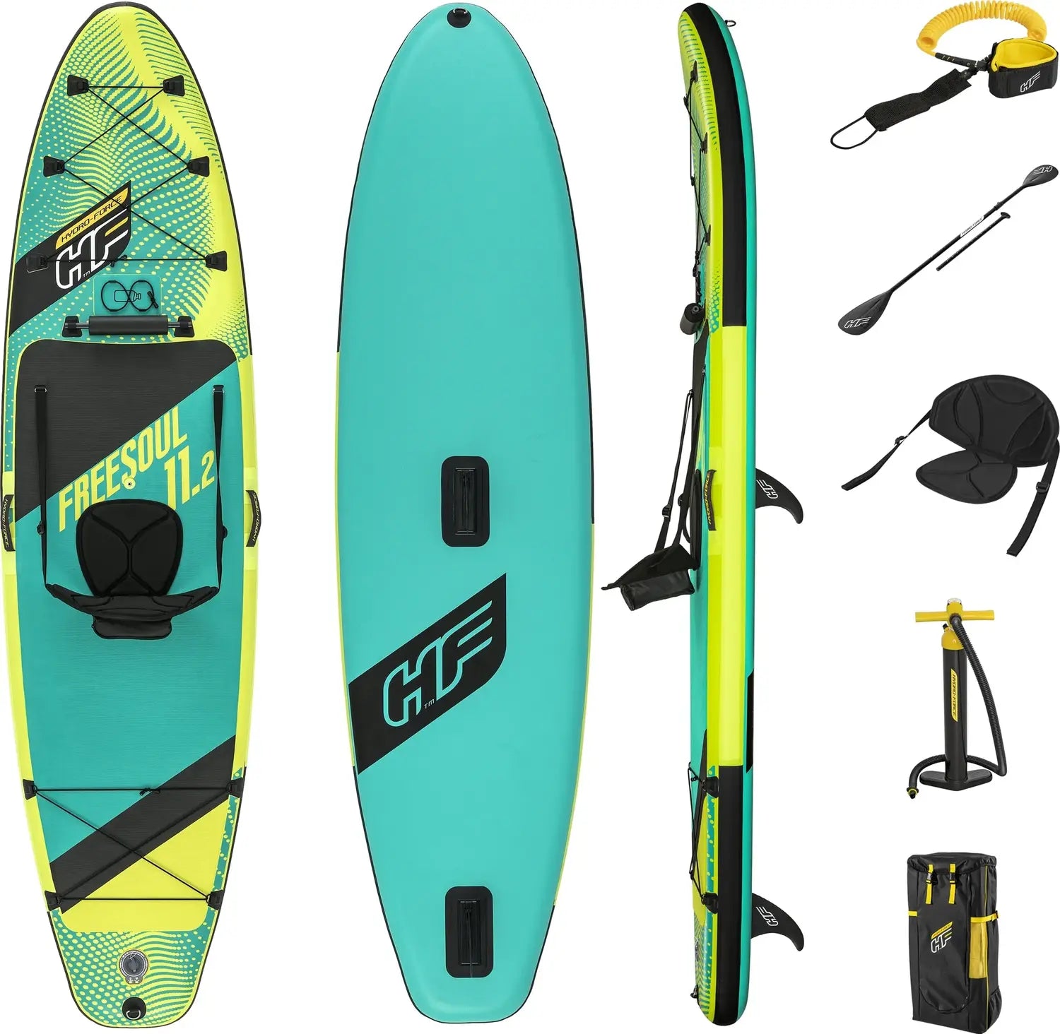B-Ware Bestway Sup Board Set Stand Up Paddle Board Kajak Freesoul Tech 340x89x15 Cm - 6941607338308