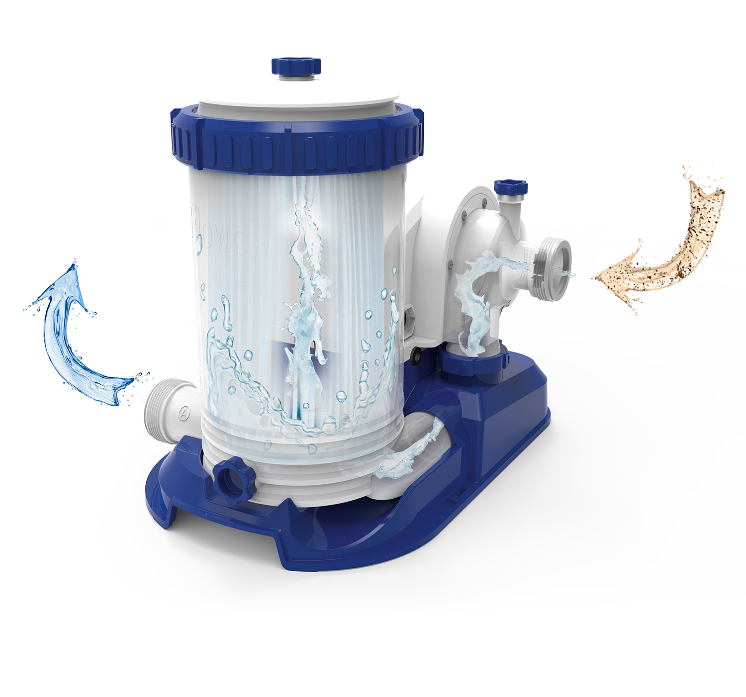 B-Ware Bestway Filterpumpe Poolpumpe Sandfilteranlage 9463 L/H 350 W Filtersystem