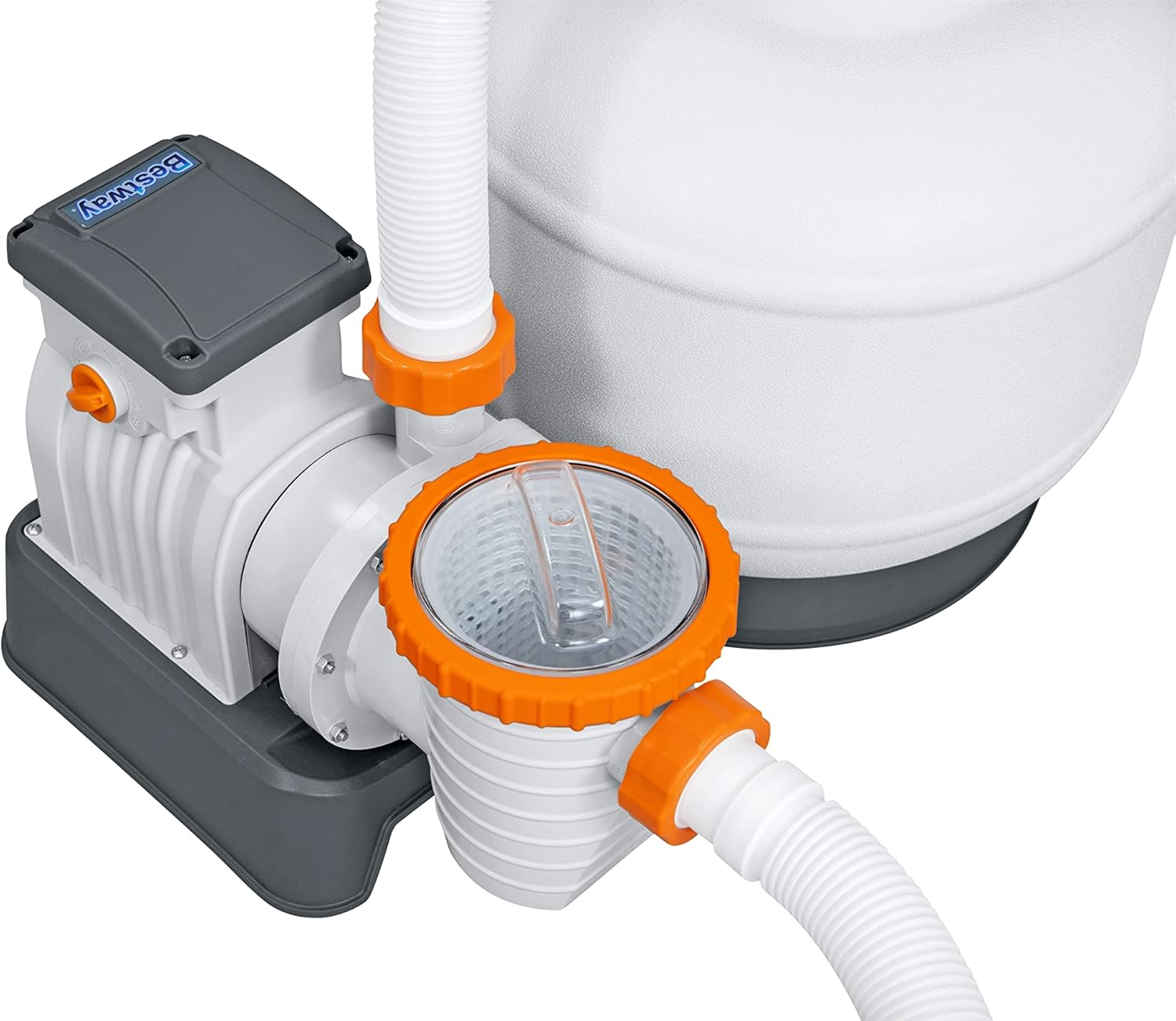 B-Ware Bestway Flowclear Sandfilteranlage Filterpumpe Poolpumpe Zeitschaltuhr Weiß867