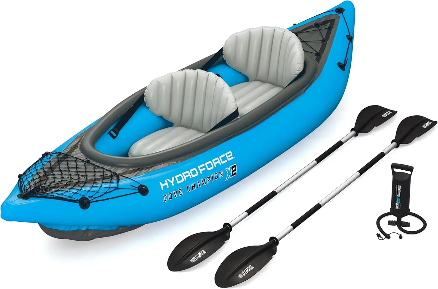 Bestway Hydro Force Kajak Boot Set Zweisitzer Mit Handpumpe Paddel Sitzen B-Ware - 6941607358030