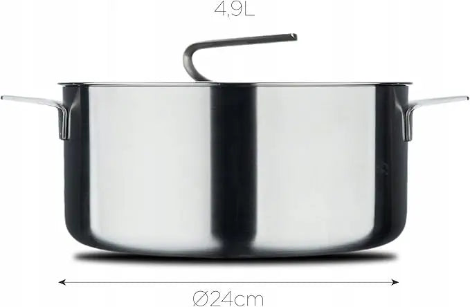 B-Ware Master Pro Sigma Kochtopf Mit Deckel 4,9 L 24x11cm Küchentopf Pastatopf Edelstahl - 6941849673311