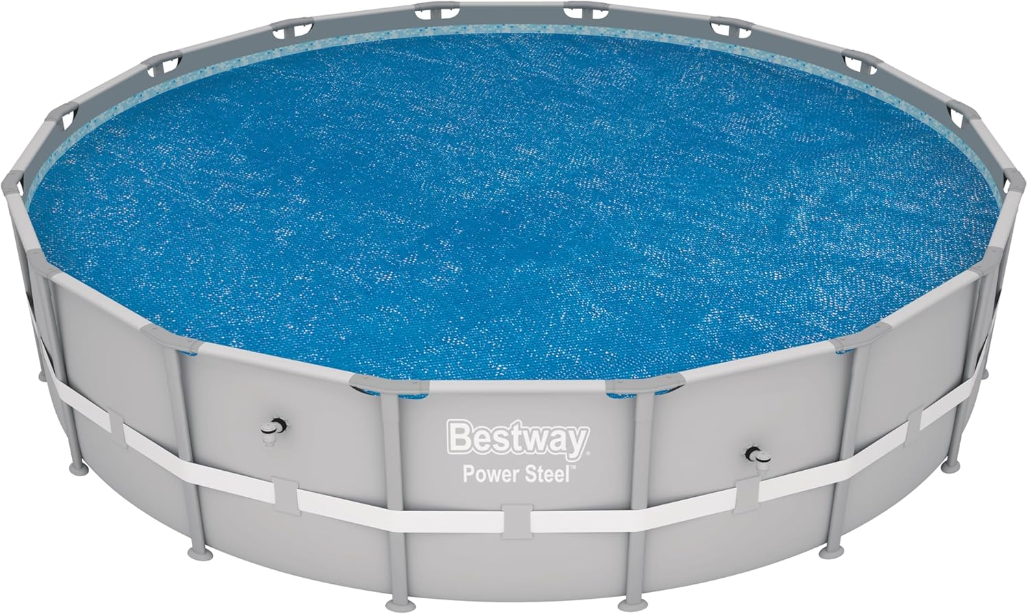 Bestway Flowclear Solarabdeckplane Poolabdeckung Poolplane Rundpool 462cm Blau B-Ware - 6942138918953