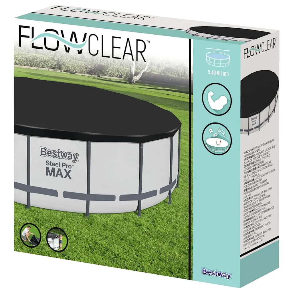 Bestway Flowclear Fast Set Poolabdeckung Schwimmbadabdeckung Pool 555 Cm Rund B-Ware - 6942138951660