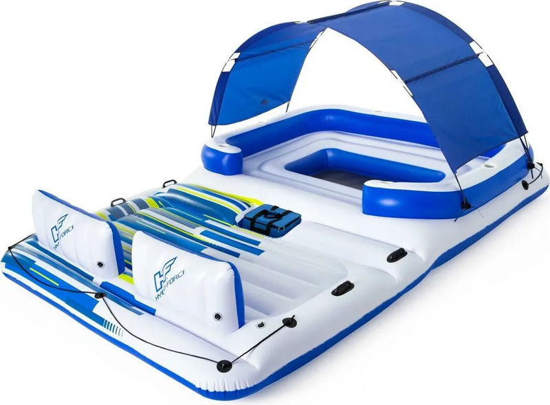 Bestway Hydro Force Badeinsel Schwimminsel Badeinsel 6 Personen Tropical Breeze