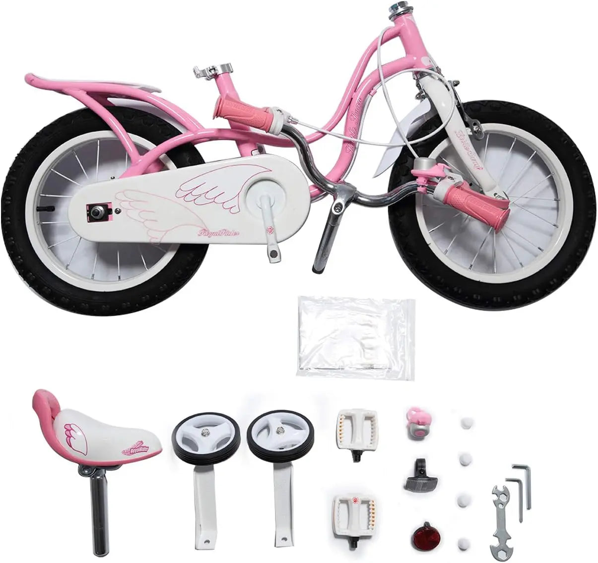 Royal Baby Little Swan Kinderfahrrad Mädchen Fahrrad Stützräder Rosa 18 Zoll B-Ware