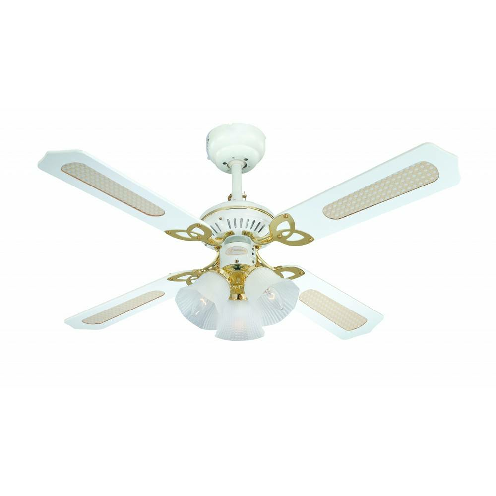 Westinghouse Deckenventilator Princess Trio Ventilator Mit Lampe Weiß ø 10571 B-Ware