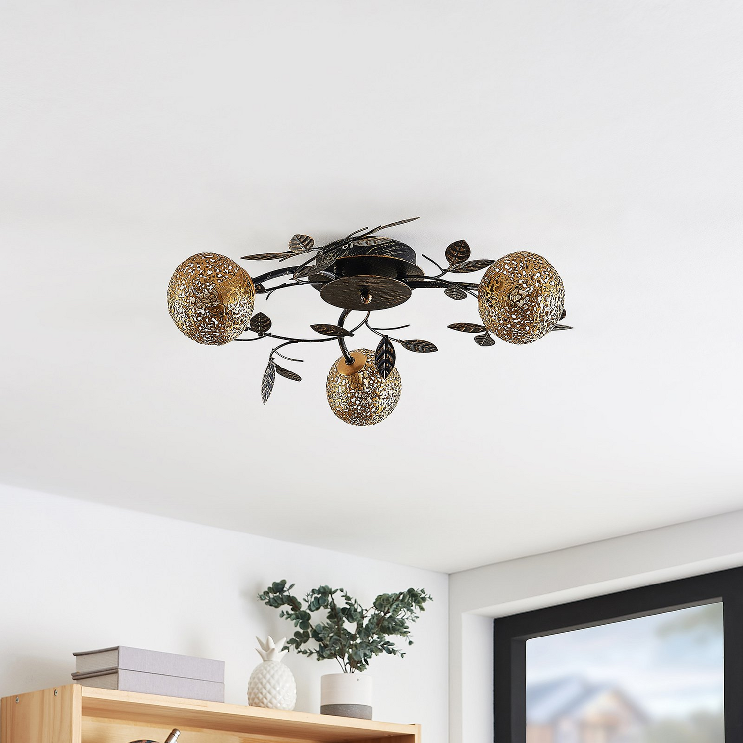 B-Ware Lucande Evory Deckenlampe Rund 3 Fl. Lampe Leuchten Deckenlampe Wohnzimmer 40 W
