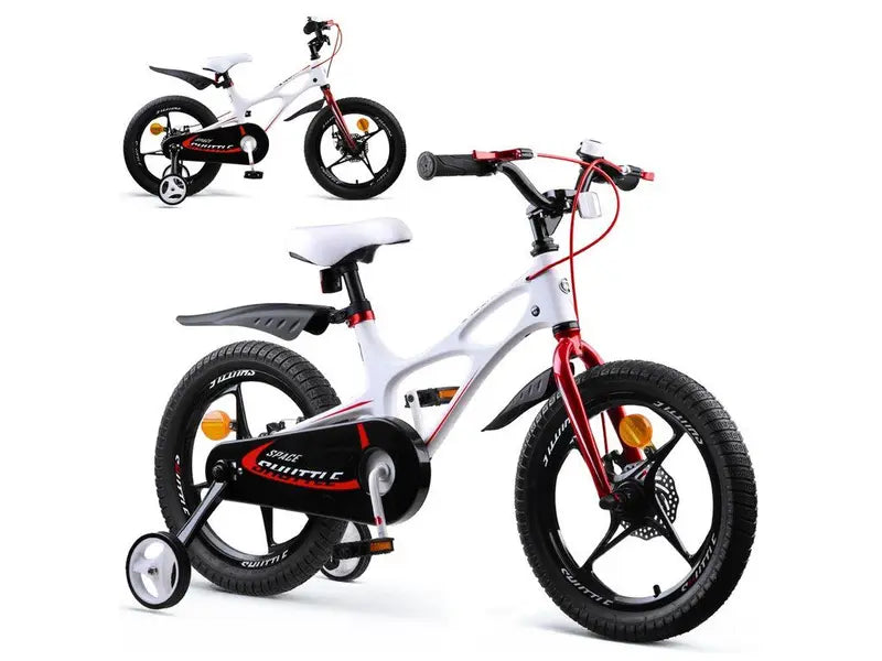 B-Ware Royal Baby Kinderfahrrad Fahrrad Space Shuttle Weiß 16 Zoll Sattel Lenker Klingel - 6970962668980