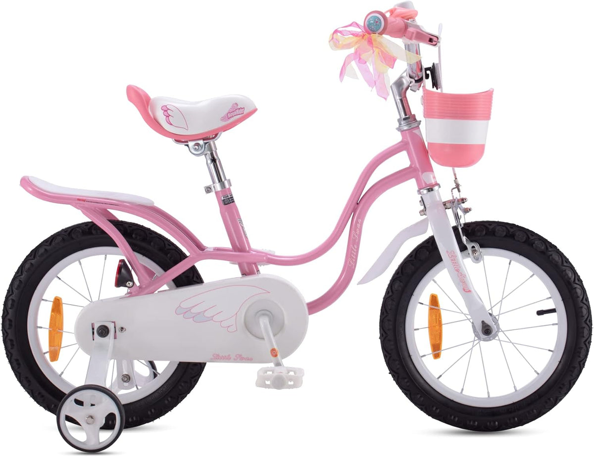 RoyalBaby Kinderfahrrad Kinderrad Fahrrad Rosa Stützräder Mädchen 14 Zoll Korb - 6970962669338