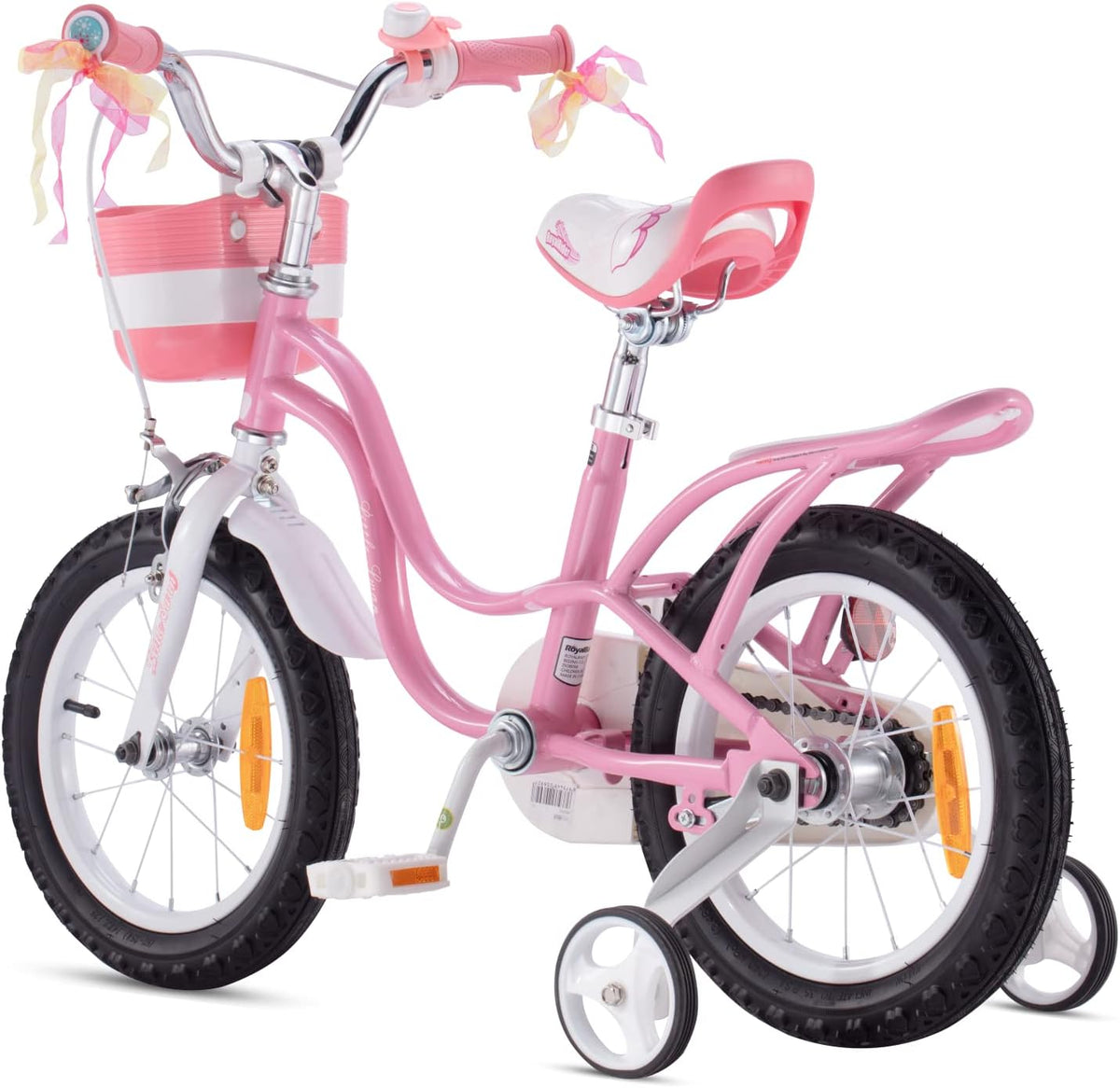 RoyalBaby Kinderfahrrad Kinderrad Fahrrad Rosa Stützräder Mädchen 14 Zoll Korb - 6970962669338
