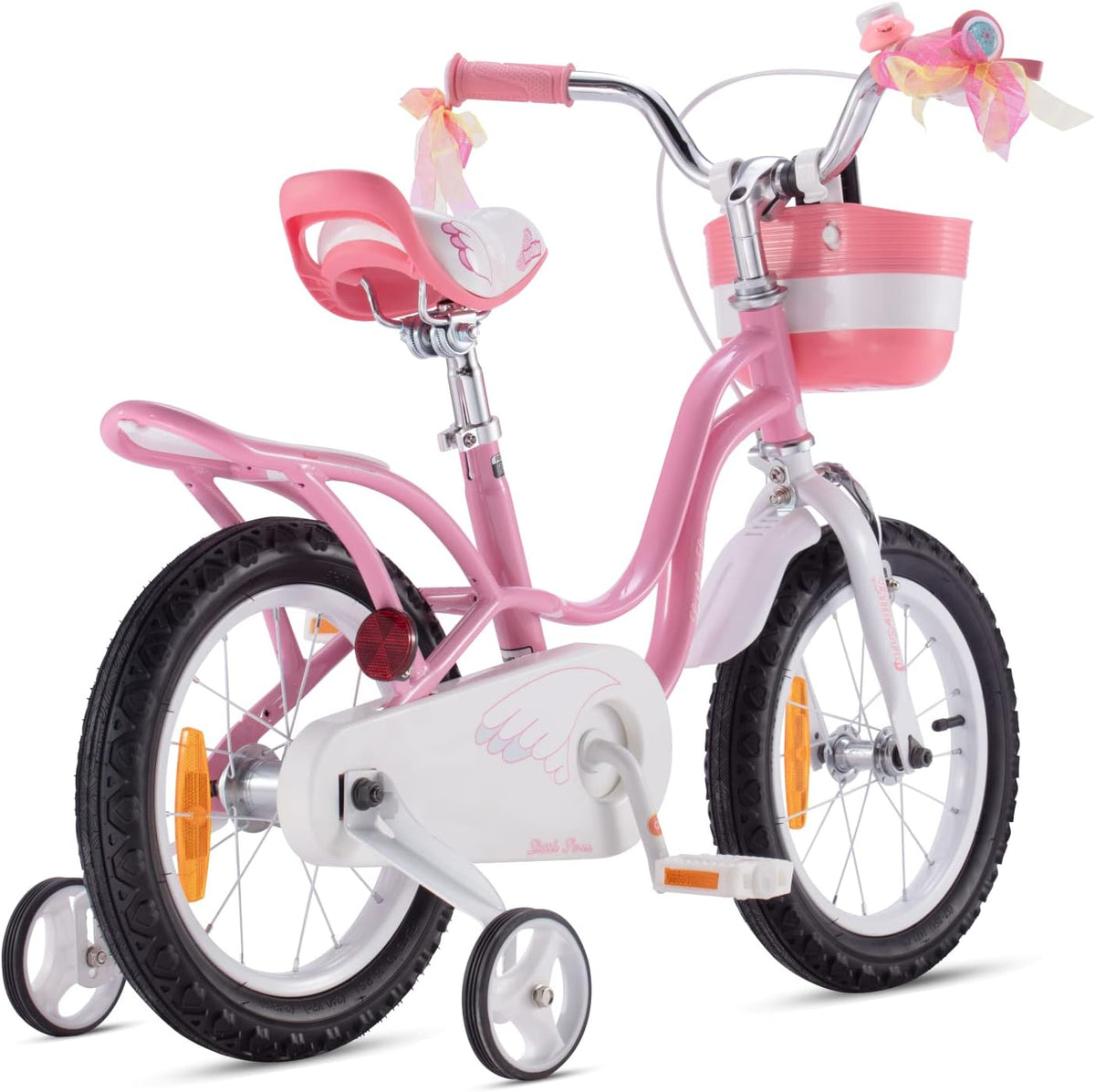 RoyalBaby Kinderfahrrad Kinderrad Fahrrad Rosa Stützräder Mädchen 14 Zoll Korb - 6970962669338