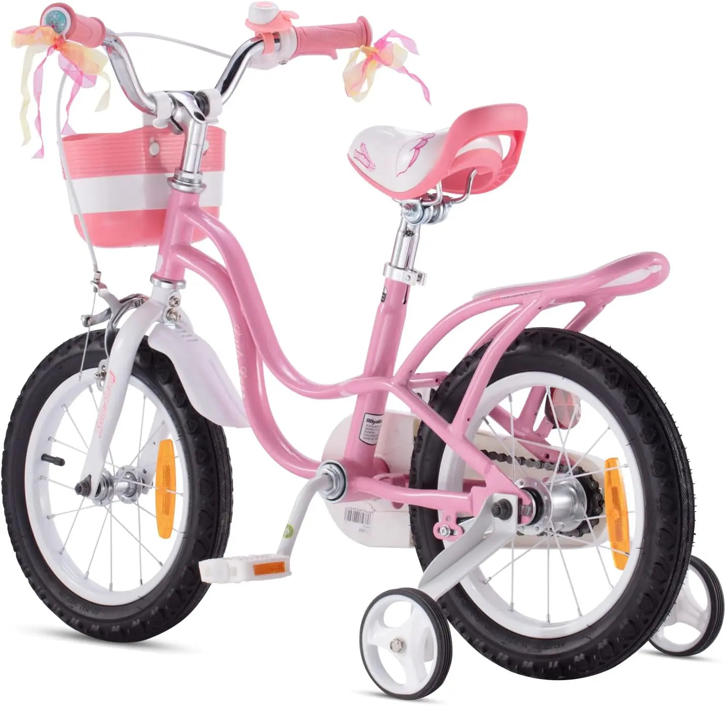 B-Ware Royal Baby Kinderfahrrad Kinderrad Fahrrad Rosa Stützräder Mädchen 14 Zoll Korb - 6970962669338