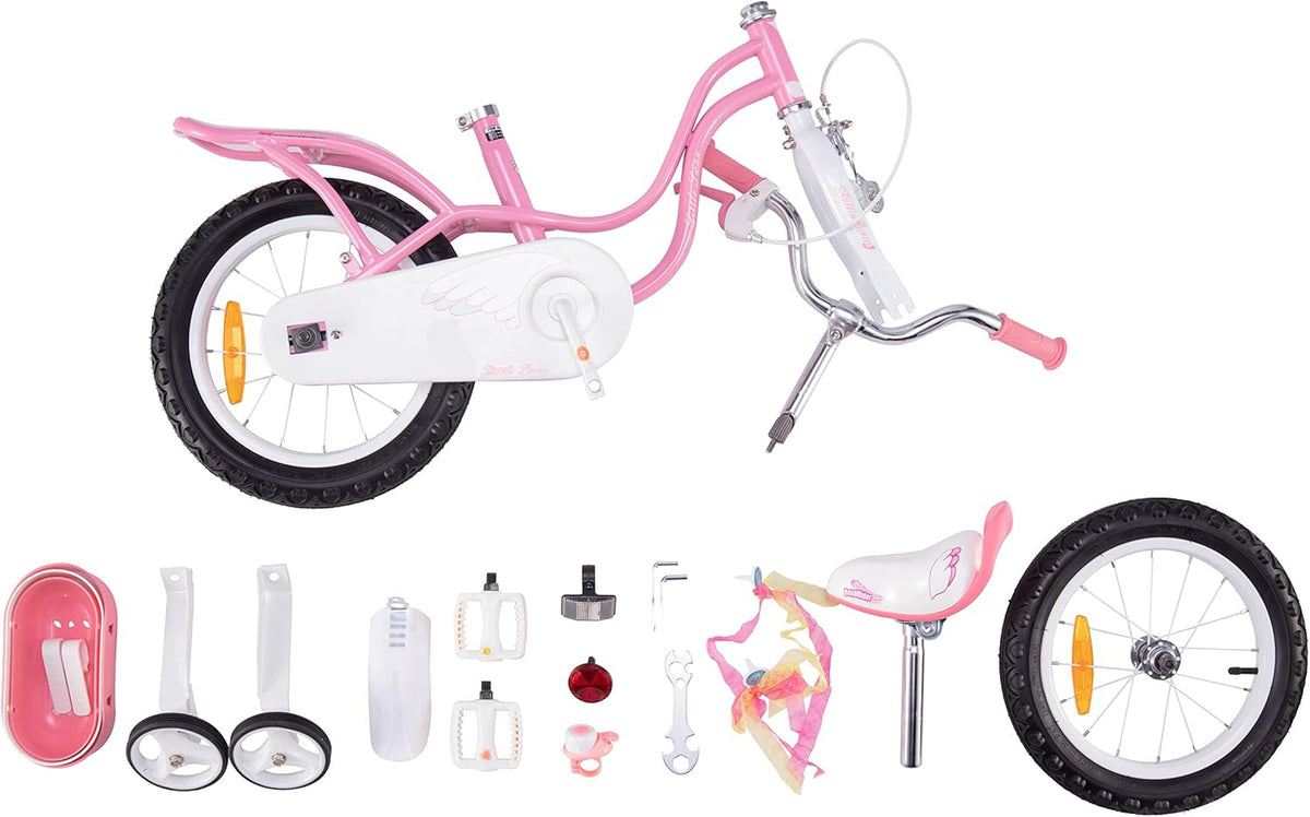 RoyalBaby Kinderfahrrad Kinderrad Fahrrad Rosa Stützräder Mädchen 14 Zoll Korb - 6970962669338