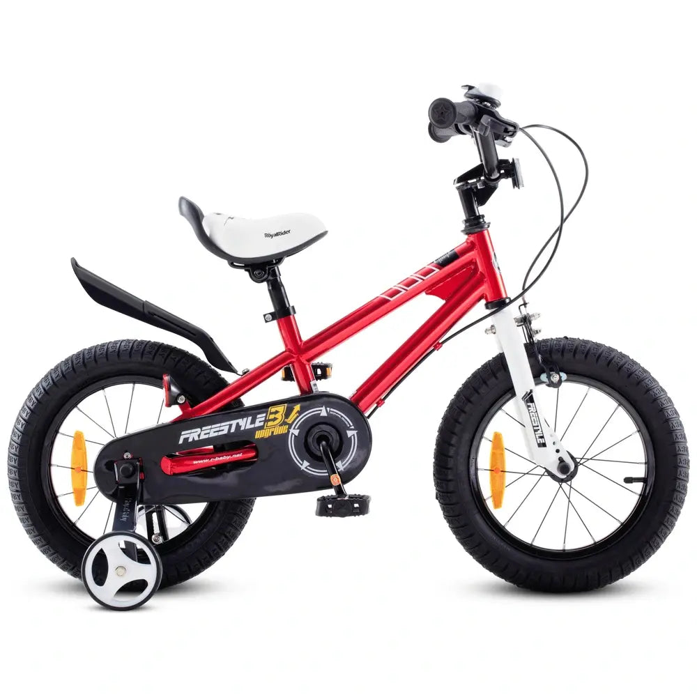 Kinderfahrrad Freestyle Fahrrad 14 Zoll Stützräder Rot Cityreifen Stahlrahmen B-Ware
