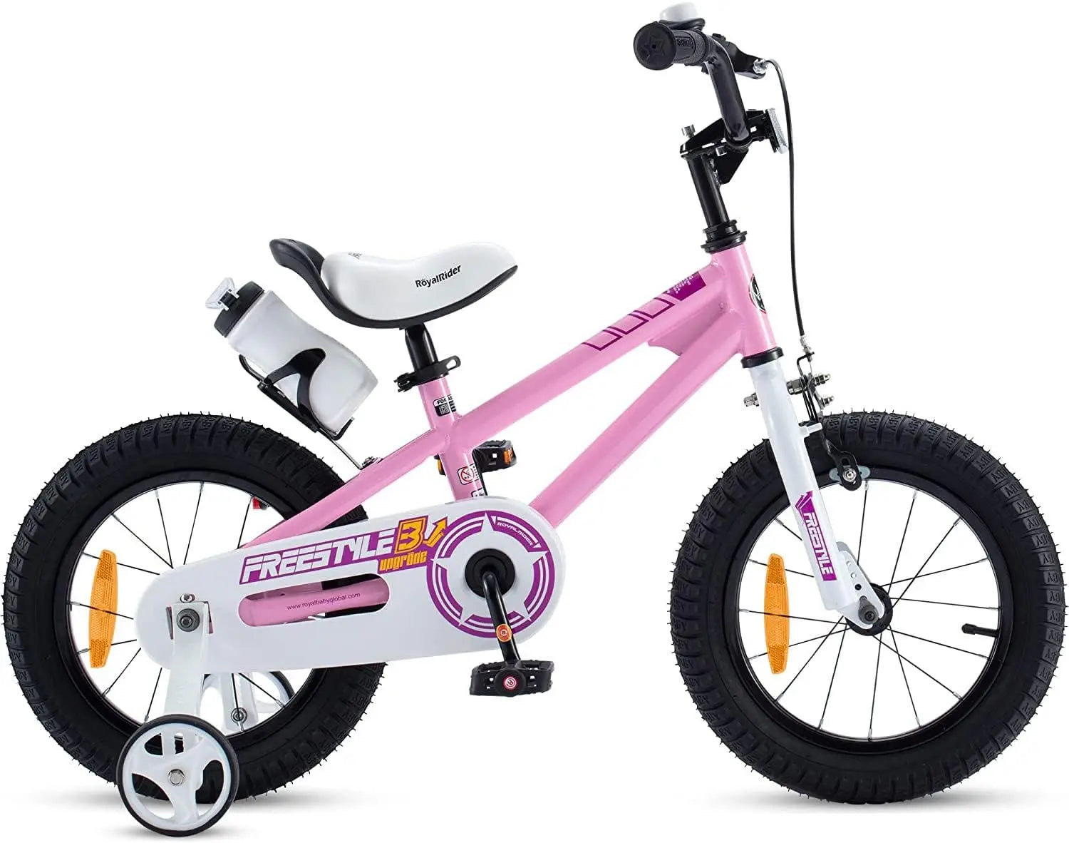 B-Ware Royal Baby Kinderfahrrad Fahrrad Mädchen Freestyle Rosa Stützräder Bremse 14 Zoll - 6973449206804
