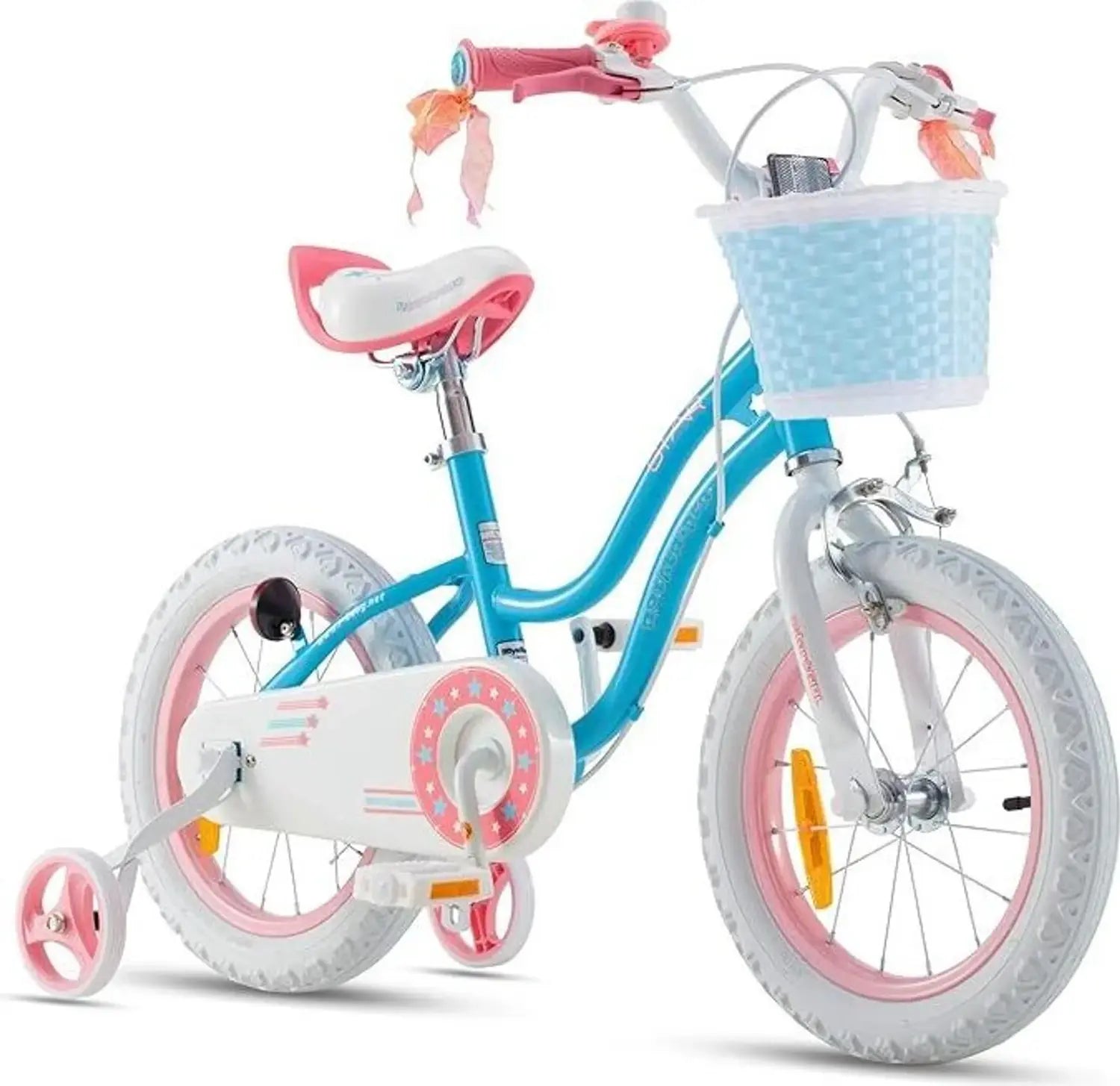 B-Ware Coolmobility Royal Baby Stargirl Kinderfahrrad Fahrrad 14 Zoll Mädchenrad Pink - 6973449206972
