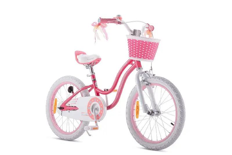 B-Ware Star Kids Kinderfahrrad G 1 Star Bike Fahrrad Mädchen 18 Zoll Korb Ständer Pink - 6973449207023