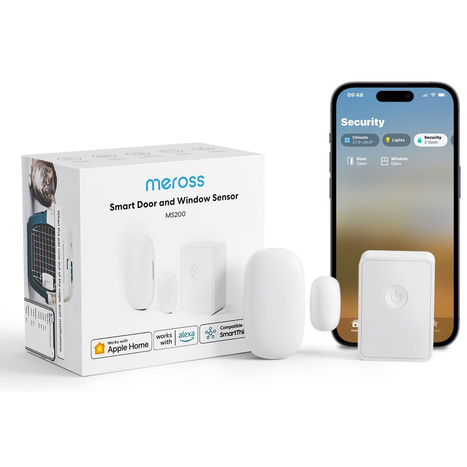 Meross Smart Tür Fensterkontakt Set Starter Kit Hub Hausautomation Zubehör  B-Ware - 6973696569448