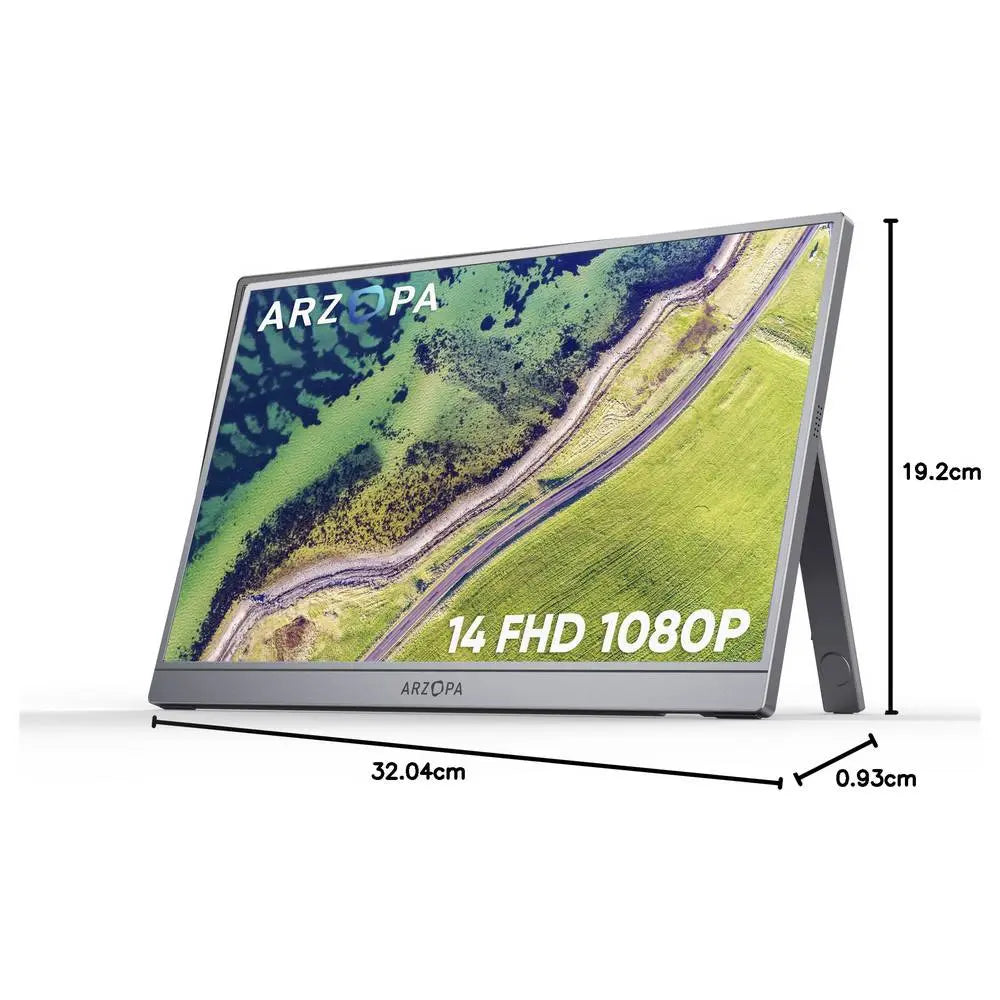 B-Ware Arzopa Monitor Bildschirm Portabler Display Grau Full Hd Usb C Hdmi Lautsprecher - 6975114120446