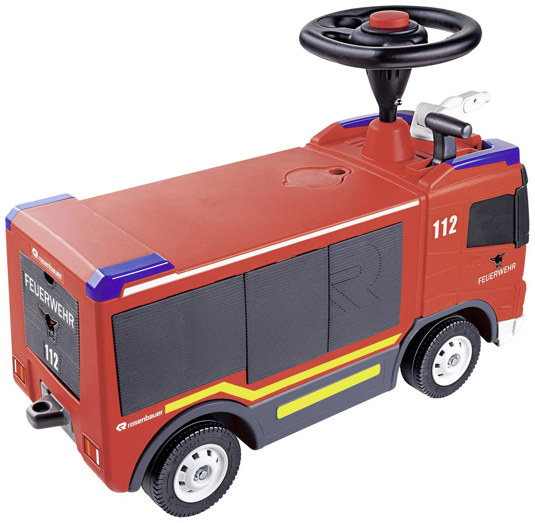 BIG Rutschauto Feuerwehr Bobbycar Spielzeug Kinderspielzeug Rutschfahrzeug Auto