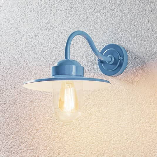 K.S. Verlichting Blaue Außenwandleuchte Dolce Wandleuchte Wandlampe Außenleuchte