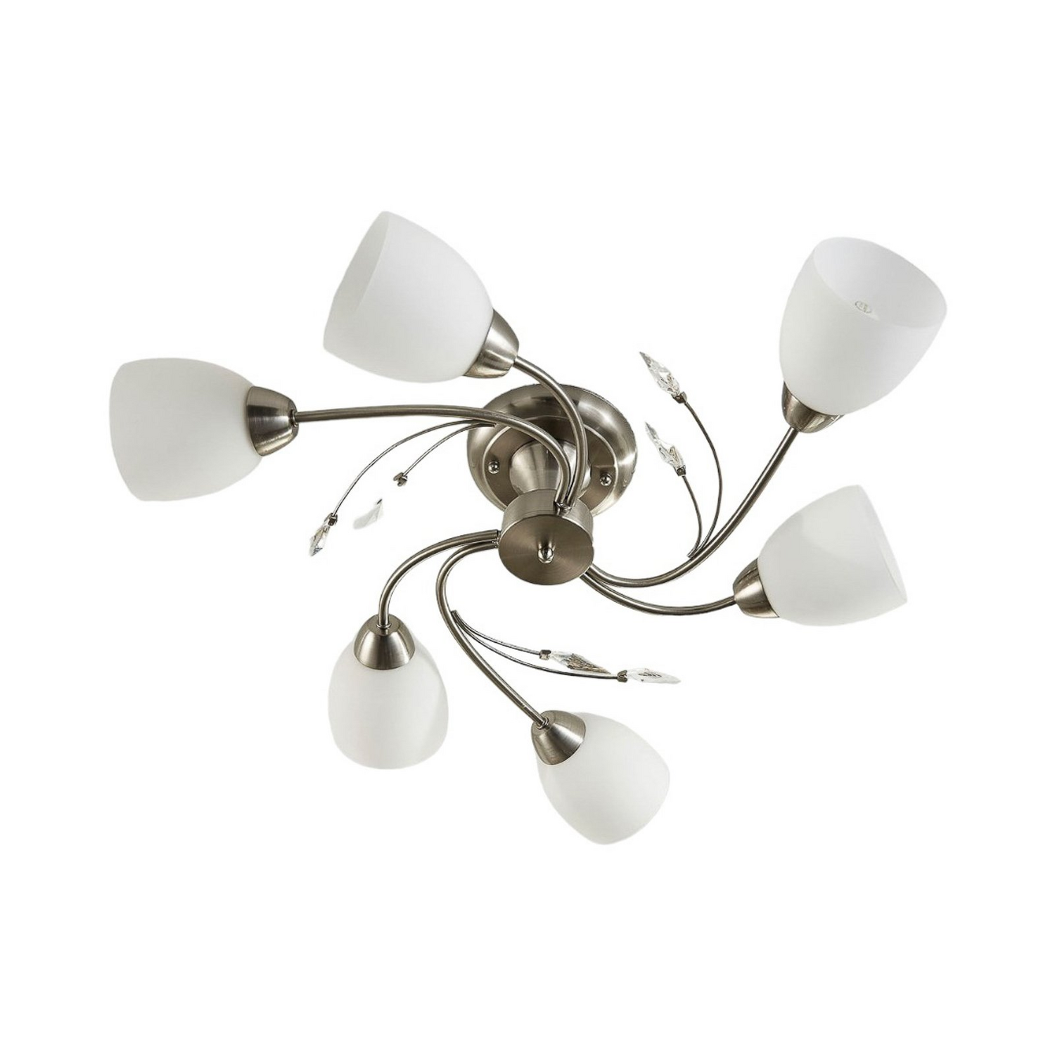 Plafonnier Lindby à six lumières de qualité B, Tatas, IP20 E14 40 W690